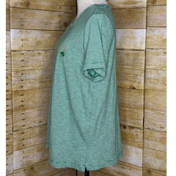 LOFT COTTON STRIPED ST. PADDYS DAY THEMED T-SHIRT SIZE LARGE - Picture 2 of 4